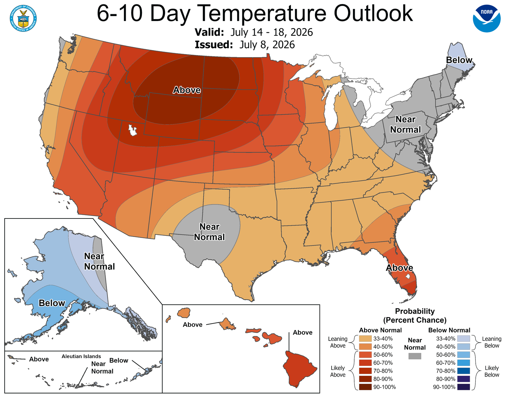 July 9, 2026, NOAA Weather Outlooks